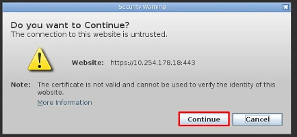 Предупреждении о том, что подключение может быть не защищено