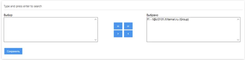 Состав списка рассылки