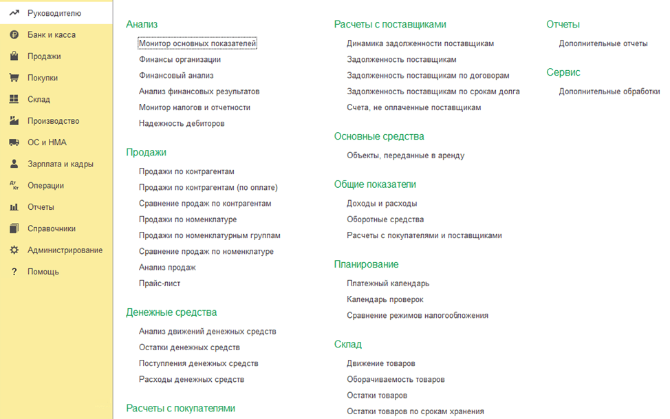 Отчетность для руководителя фото